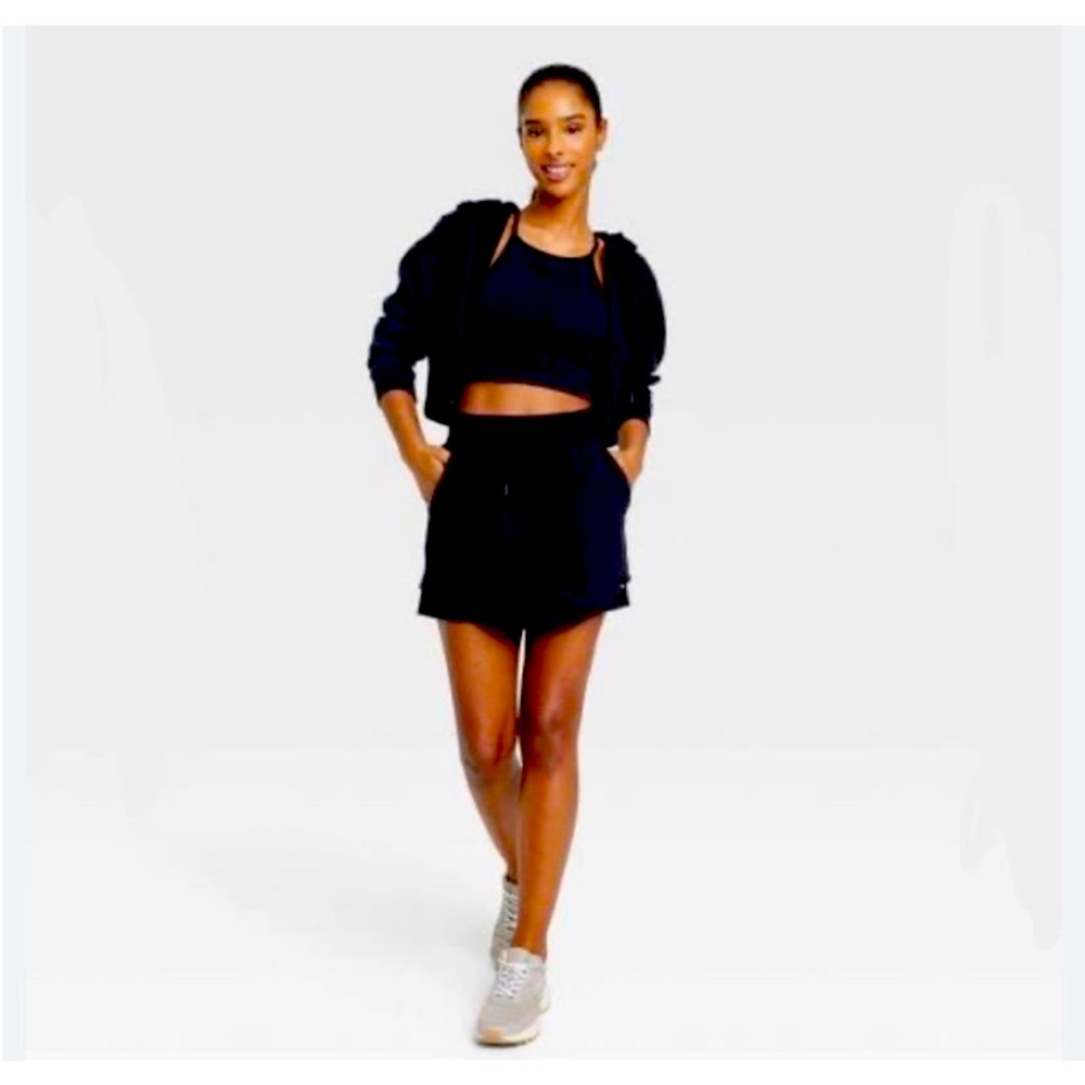 Joy Lab French Terry skort- L black